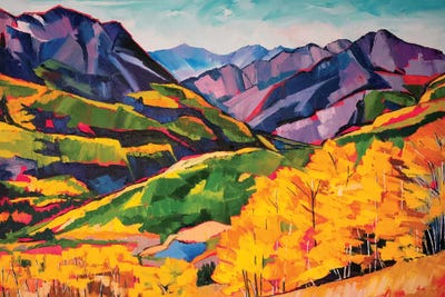 Autumn In The Mountains by Maxine Shore acrylic art print
