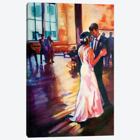 First Dance Canvas Print #SHO10} by Maxine Shore Canvas Wall Art
