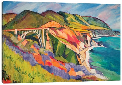 Highway 1 Canvas Art Print - Maxine Shore