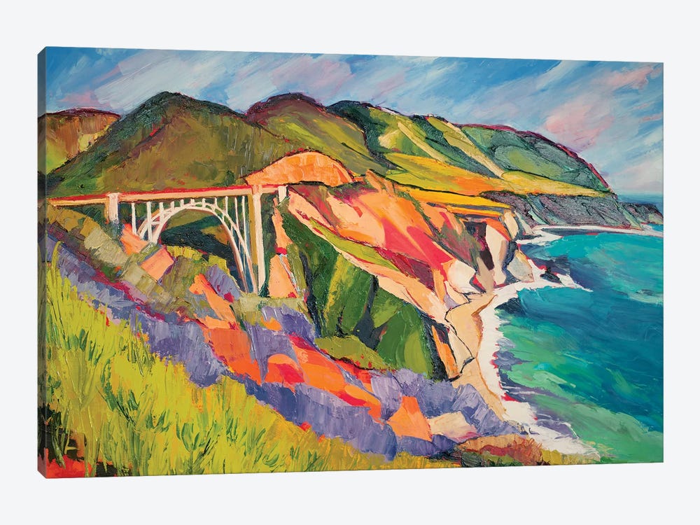Highway 1 by Maxine Shore 1-piece Canvas Print