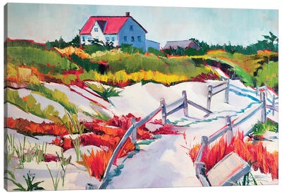 Island Beach State Park Canvas Art Print - Maxine Shore