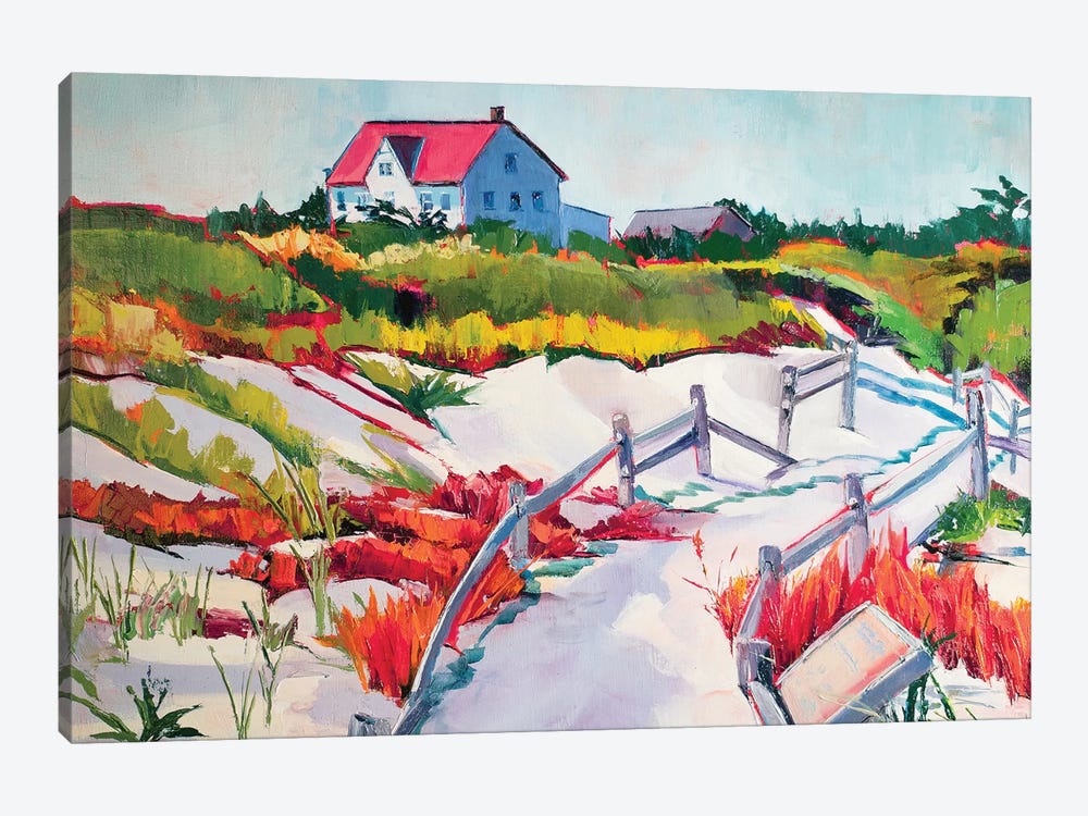 Island Beach State Park by Maxine Shore 1-piece Canvas Art Print