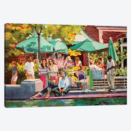 Summer In Central Park Canvas Print #SHO17} by Maxine Shore Art Print