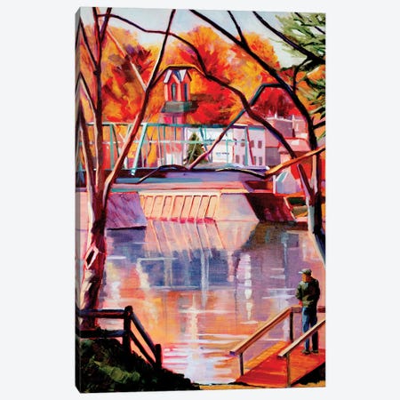 View From Lambertville Canvas Print #SHO19} by Maxine Shore Canvas Art