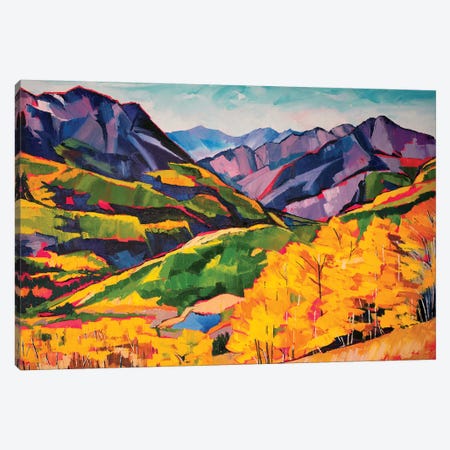 Autumn In The Mountains Canvas Print #SHO1} by Maxine Shore Canvas Print