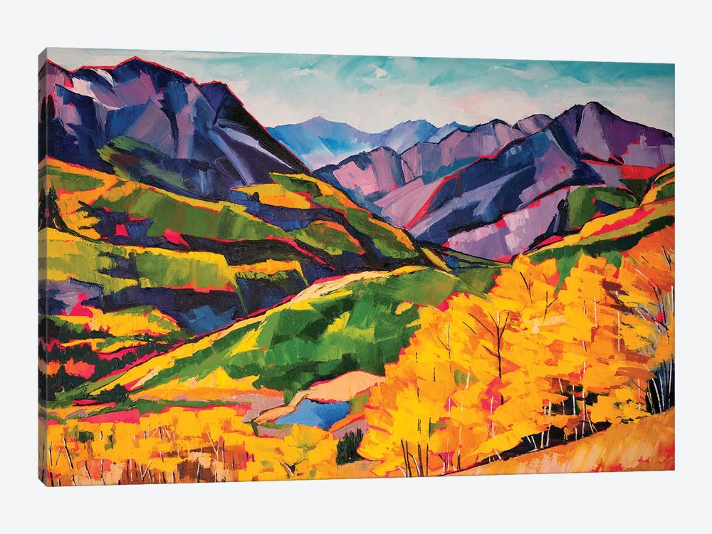 Autumn In The Mountains by Maxine Shore 1-piece Canvas Wall Art