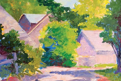 Bend In The Road by Maxine Shore canvas print