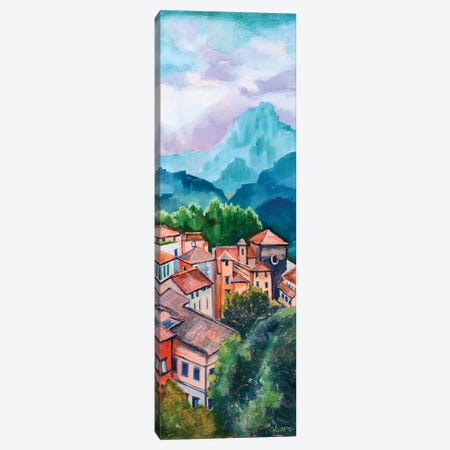 Tuscan Village Canvas Print #SHO21} by Maxine Shore Art Print