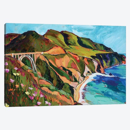 California Coastline Canvas Print #SHO25} by Maxine Shore Canvas Wall Art