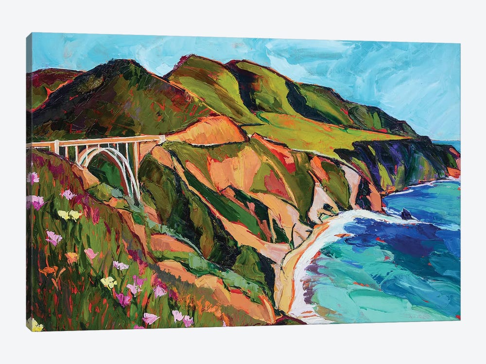 California Coastline by Maxine Shore 1-piece Canvas Artwork