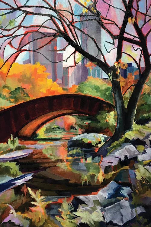 Central Park Bridge by Maxine Shore wall art