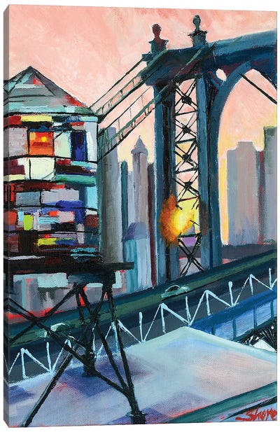 Love from the BQE Canvas Art Print - Maxine Shore