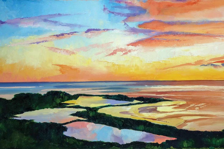 Ocean Sunset by Maxine Shore wall art