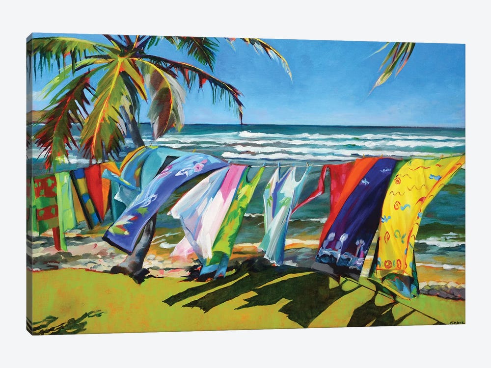 Tropical  Breezes by Maxine Shore 1-piece Canvas Wall Art