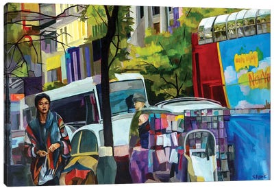 125th Street Canvas Art Print - Maxine Shore