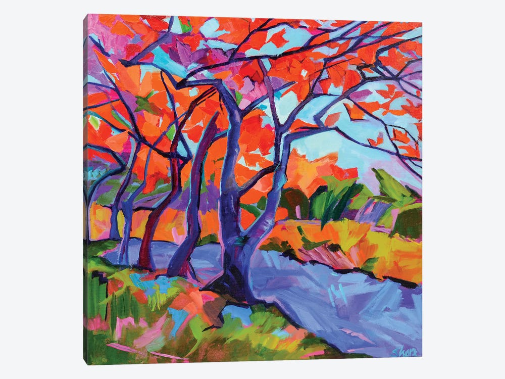 Leaves Of Autumn by Maxine Shore 1-piece Canvas Artwork