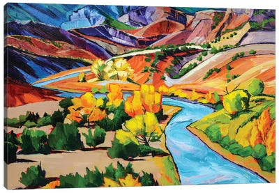 October In New Mexico Canvas Art Print - Maxine Shore