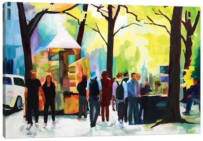 Sunday In The Park Canvas Art Print - Maxine Shore