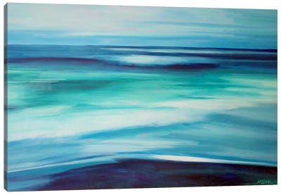 Blue Ocean Canvas Art Print - Maxine Shore