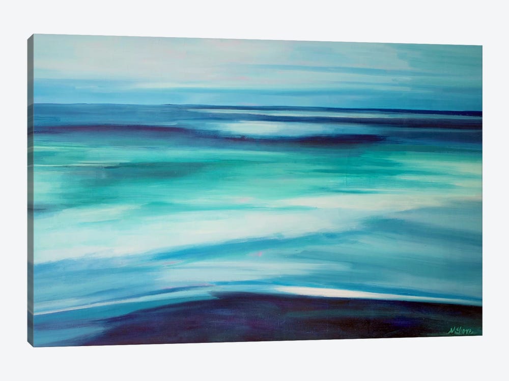 Blue Ocean by Maxine Shore 1-piece Canvas Wall Art
