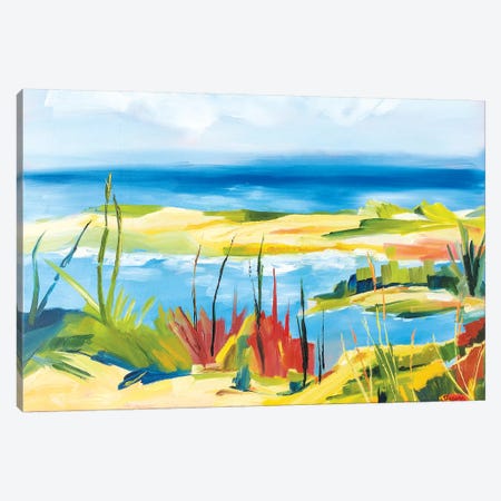 Wellfleet Beach Canvas Print #SHO40} by Maxine Shore Art Print