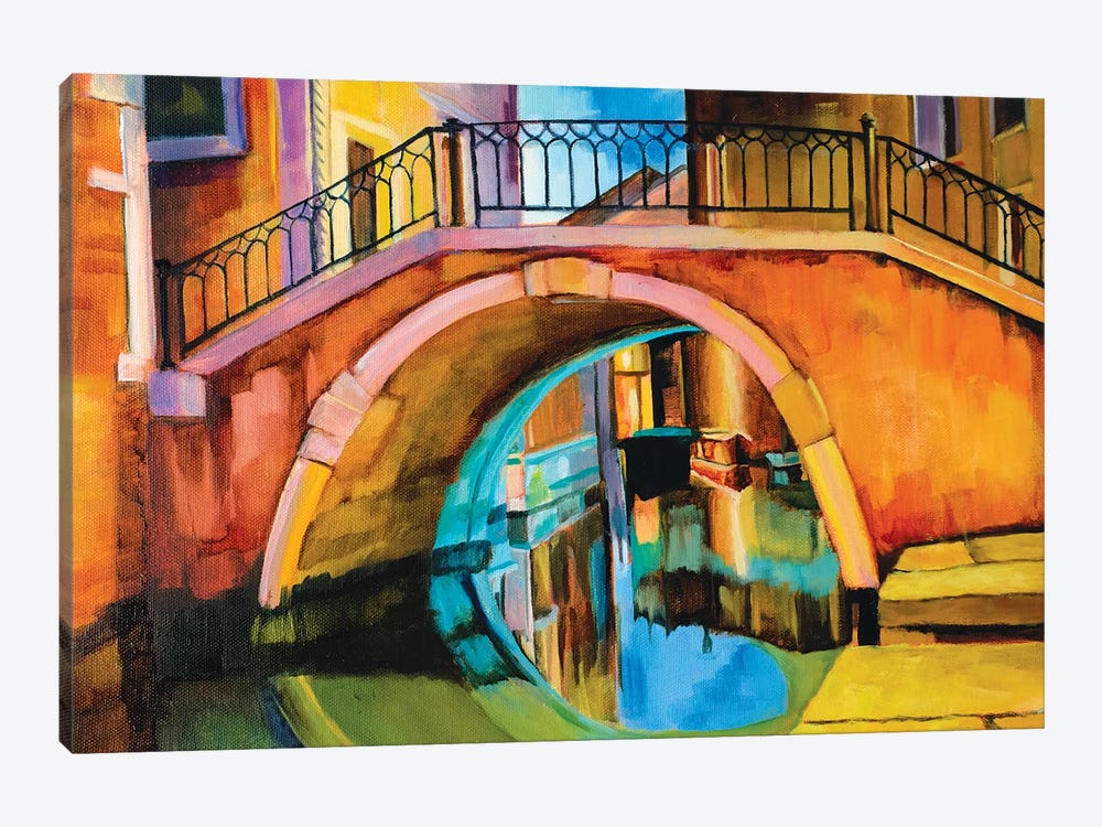 Venetian Bridge by Maxine Shore 1-piece Canvas Artwork