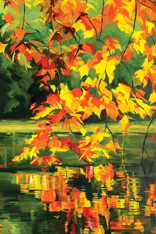 Autumn Reflections by Maxine Shore wall art
