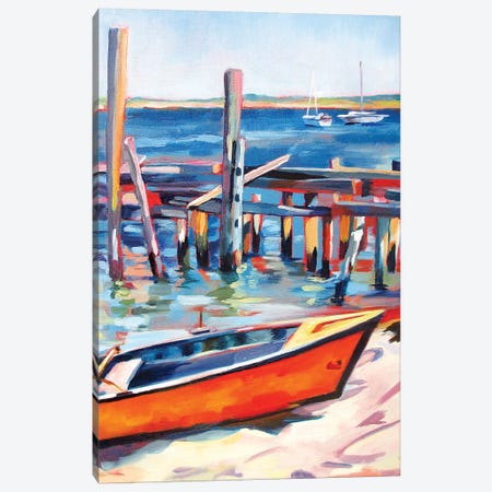 Provincetown Harbor Canvas Print #SHO48} by Maxine Shore Art Print