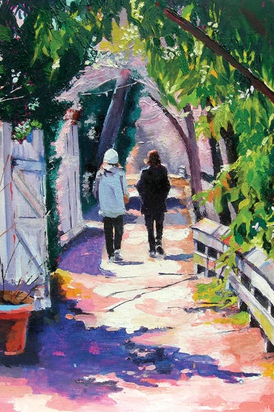 Maxine Shore: Early Morning on the Towpath by Maxine Shore