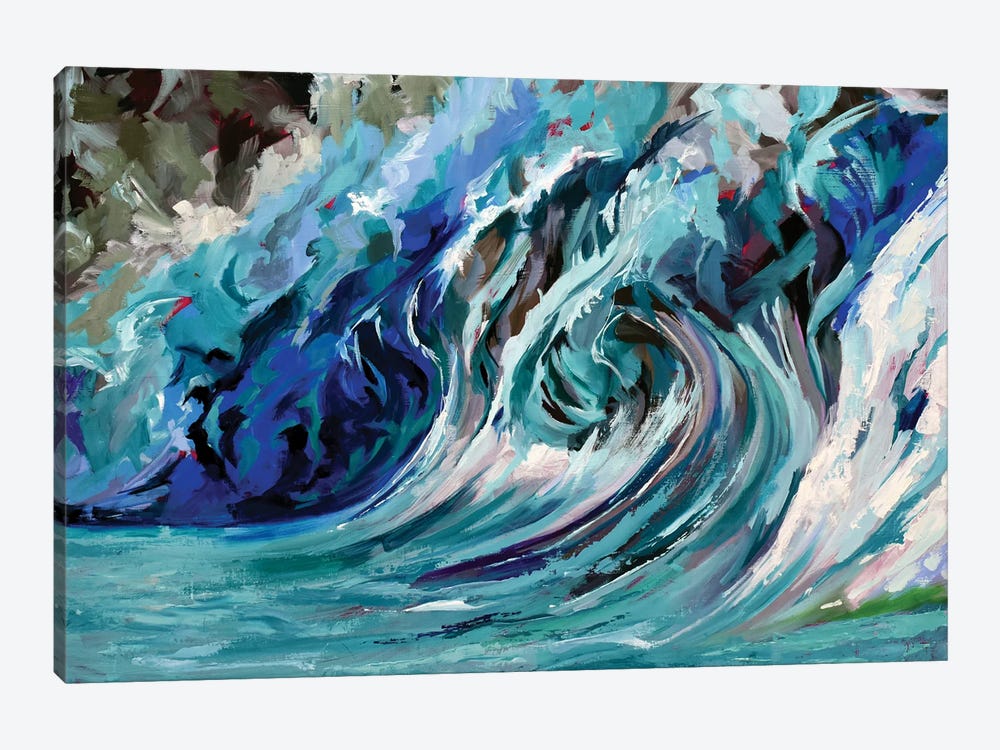 Blue Wave by Maxine Shore 1-piece Art Print