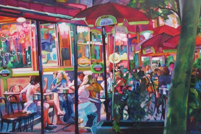 Paris Cafe by Maxine Shore art print