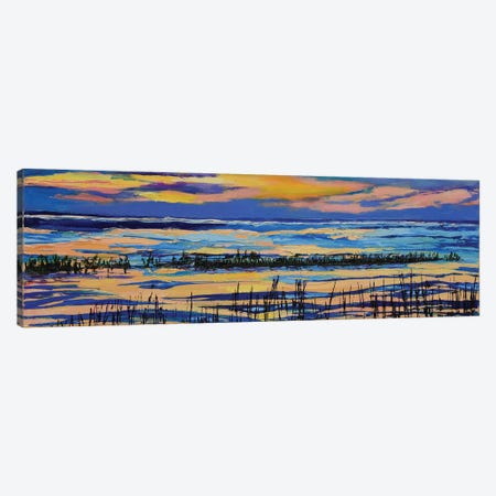Paines Creek At Sunset Canvas Print #SHO77} by Maxine Shore Canvas Print