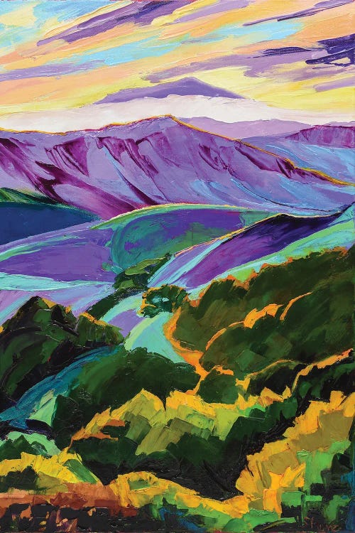 Purple Mountains Majesty by Maxine Shore wall art