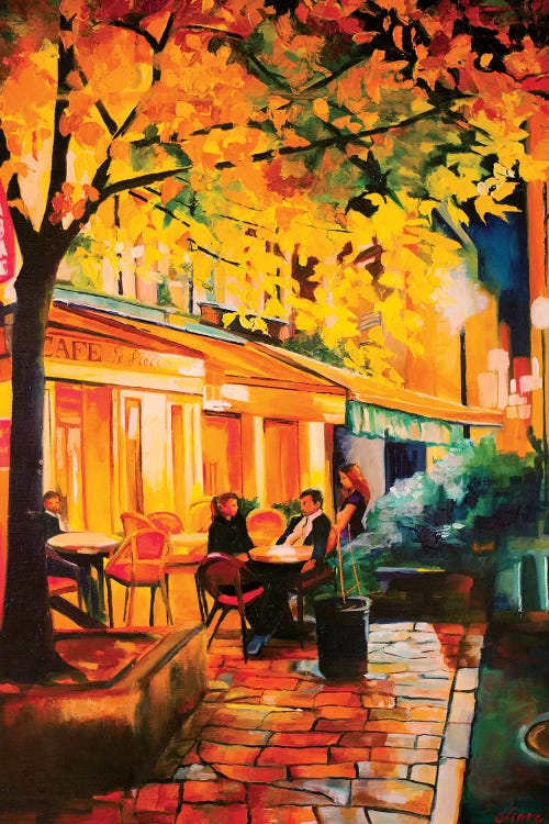 Corner Cafe by Maxine Shore wall art