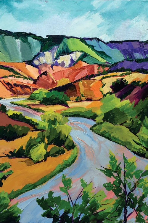 New Mexico Landscape by Maxine Shore wall art