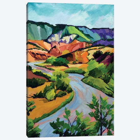 New Mexico Landscape Canvas Print #SHO80} by Maxine Shore Art Print