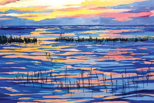 Maxine Shore: Paine's Creek At Sunset II by Maxine Shore