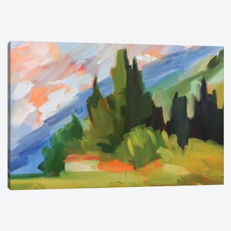 Tuscan Hillside Canvas Print #SHO86} by Maxine Shore Canvas Artwork