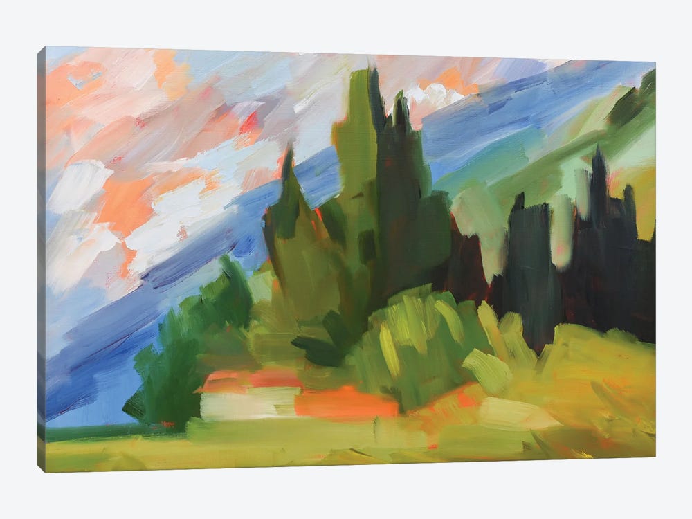 Tuscan Hillside by Maxine Shore 1-piece Canvas Art Print