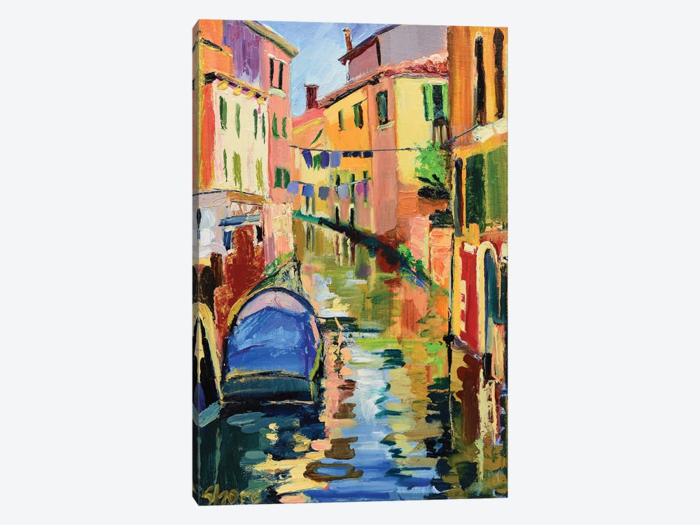 Venetian Canal by Maxine Shore 1-piece Canvas Artwork