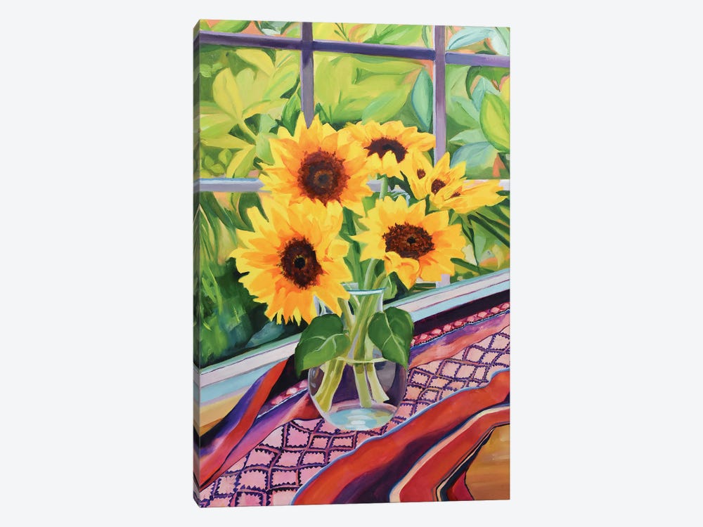 Sunflower Sunshine by Maxine Shore 1-piece Canvas Wall Art