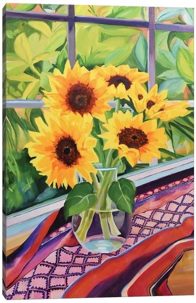 Sunflower Sunshine Canvas Art Print - Maxine Shore