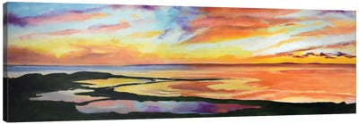 Sunset Reflections Canvas Art Print - Maxine Shore