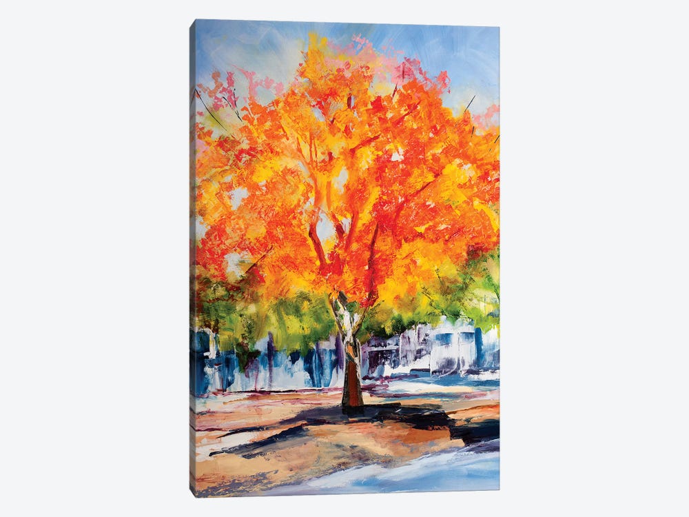 Fall Foliage by Maxine Shore 1-piece Canvas Wall Art