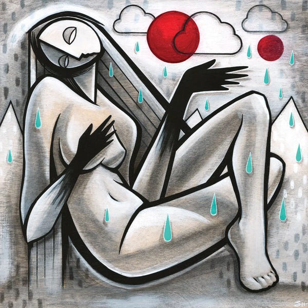 Cubism: Rain by Saira Holland