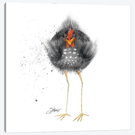 Hell Chicken Canvas Print #SHV4} by Shanda Louis Canvas Art