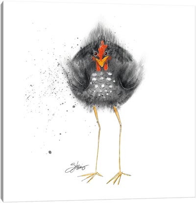 Hell Chicken Canvas Art Print