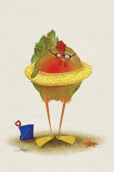Canvas Print: Sally Hen by Shanda Louis