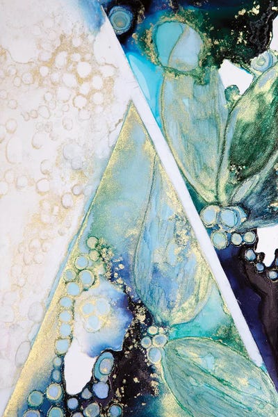 Alcohol Ink: Geo Blues by Mishel Schwartz