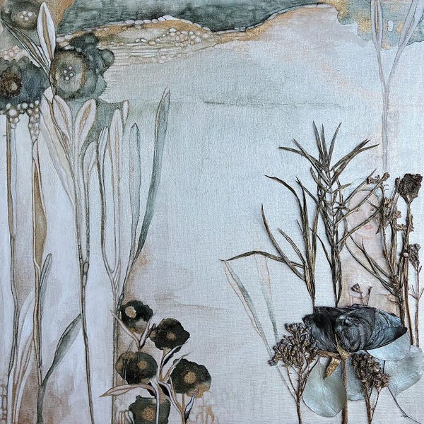 Giclee Features: Waiting On Paths To Cross by Mishel Schwartz